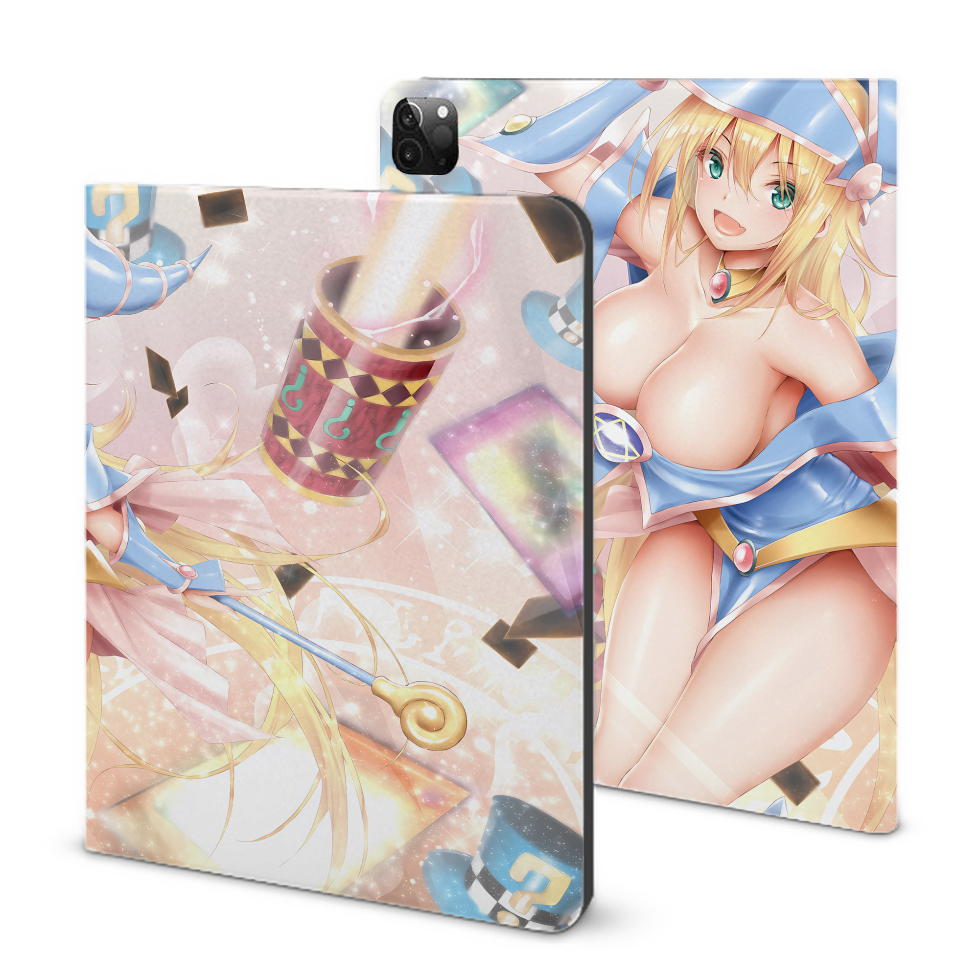 （画像用） 遊☆戯☆王 Yu-Gi-Oh! IPadケース ペンホルダー付き ブックスタイルデザイン